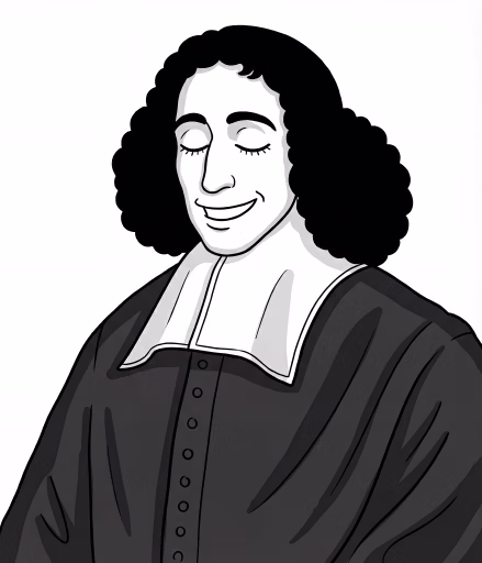 Spinoza blinking